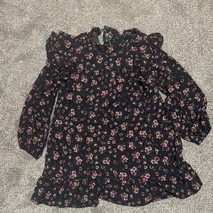 Wild Fable Black Floral Mini Dress